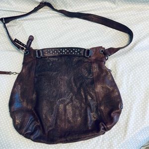 Banana Republic large leather crossbody purse